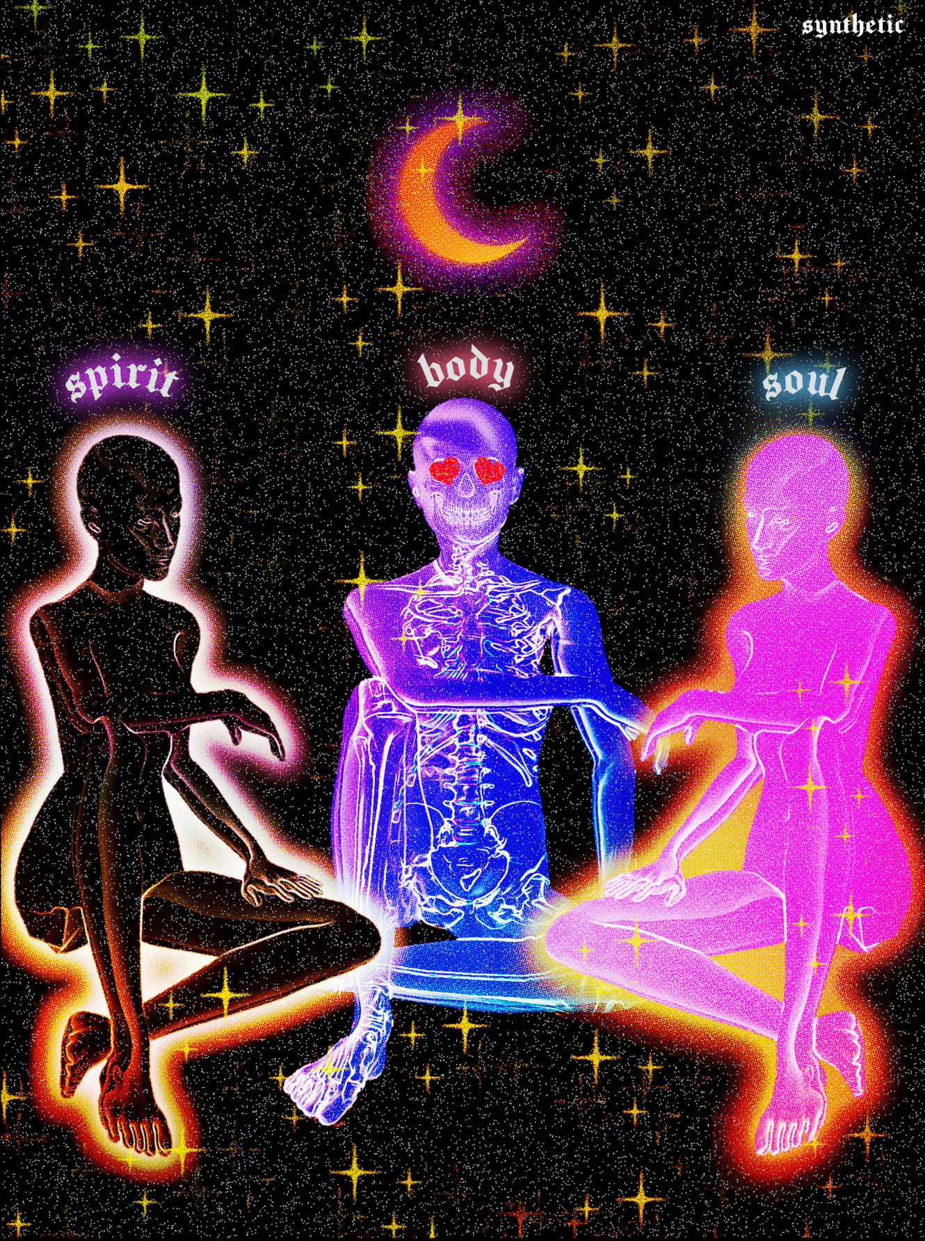 'spirit, body, soul' print
